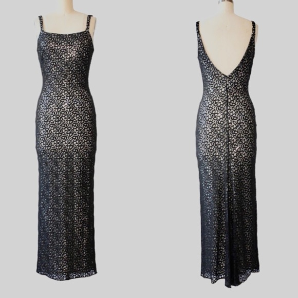 Gunne Sax Dresses & Skirts - Jessica McClintock Gunne Sax Lace Sequin Maxi Dress